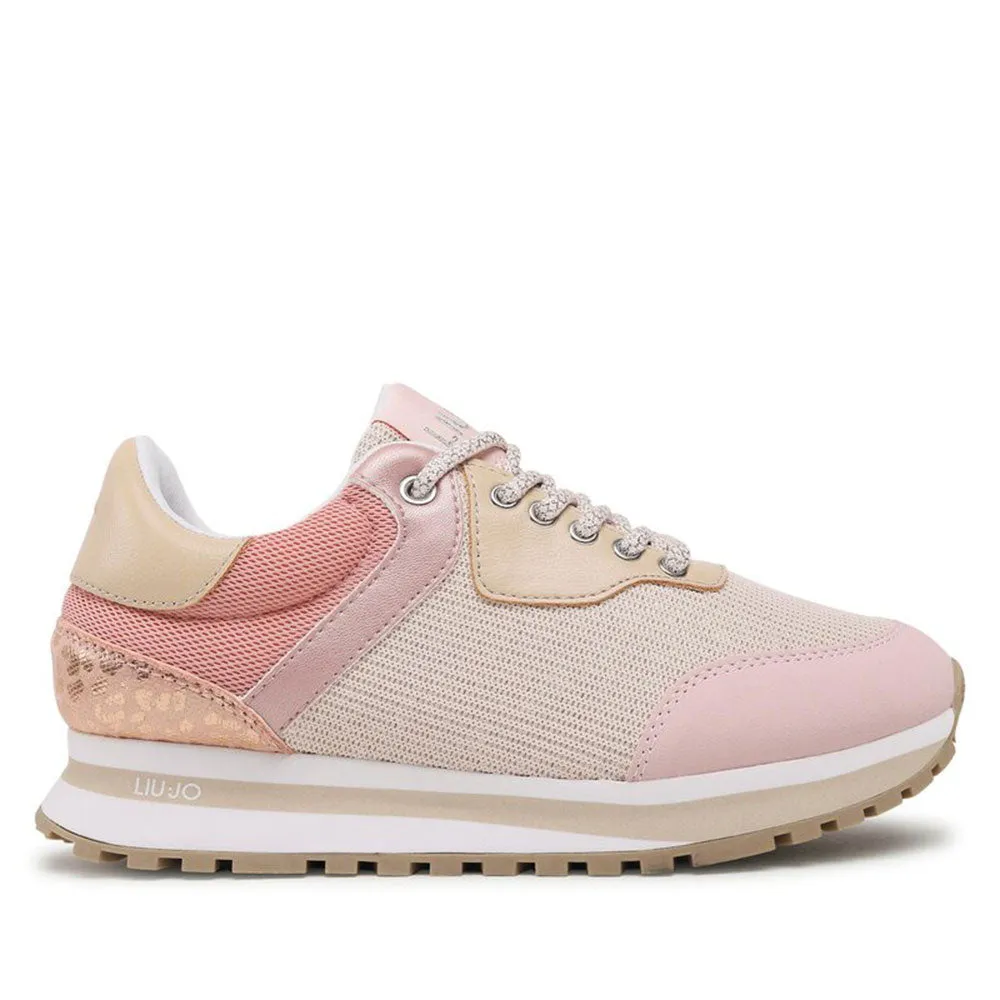 Scarpe Donna LIU JO Sneakers Wonder 501 in Microfibra e Mesh colore Nude