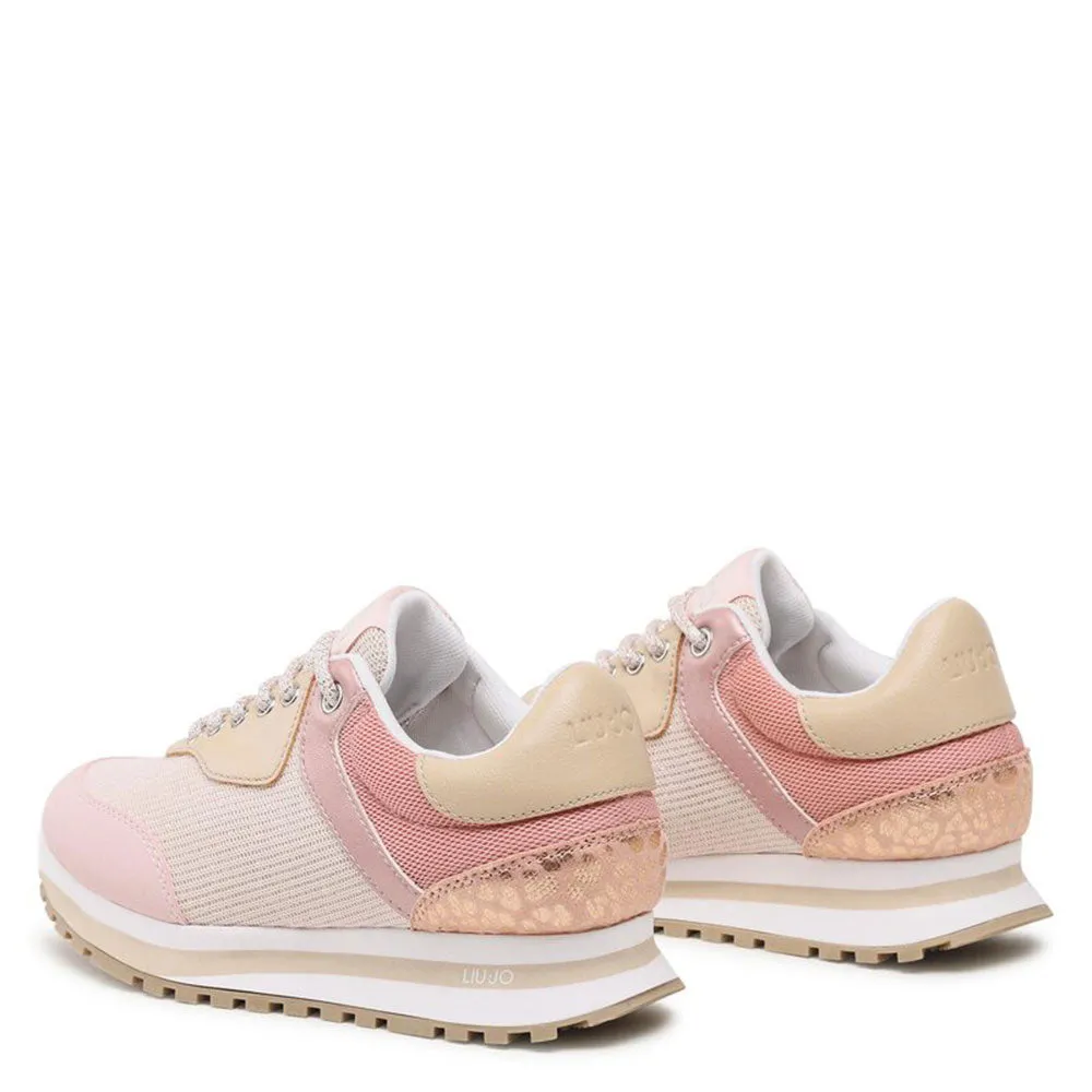 Scarpe Donna LIU JO Sneakers Wonder 501 in Microfibra e Mesh colore Nude