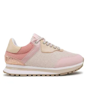 Scarpe Donna LIU JO Sneakers Wonder 501 in Microfibra e Mesh colore Nude