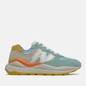 Scarpe Donna NEW BALANCE Sneakers 5740 in Suede e Mesh colore Oyster Pink e Blue Chill