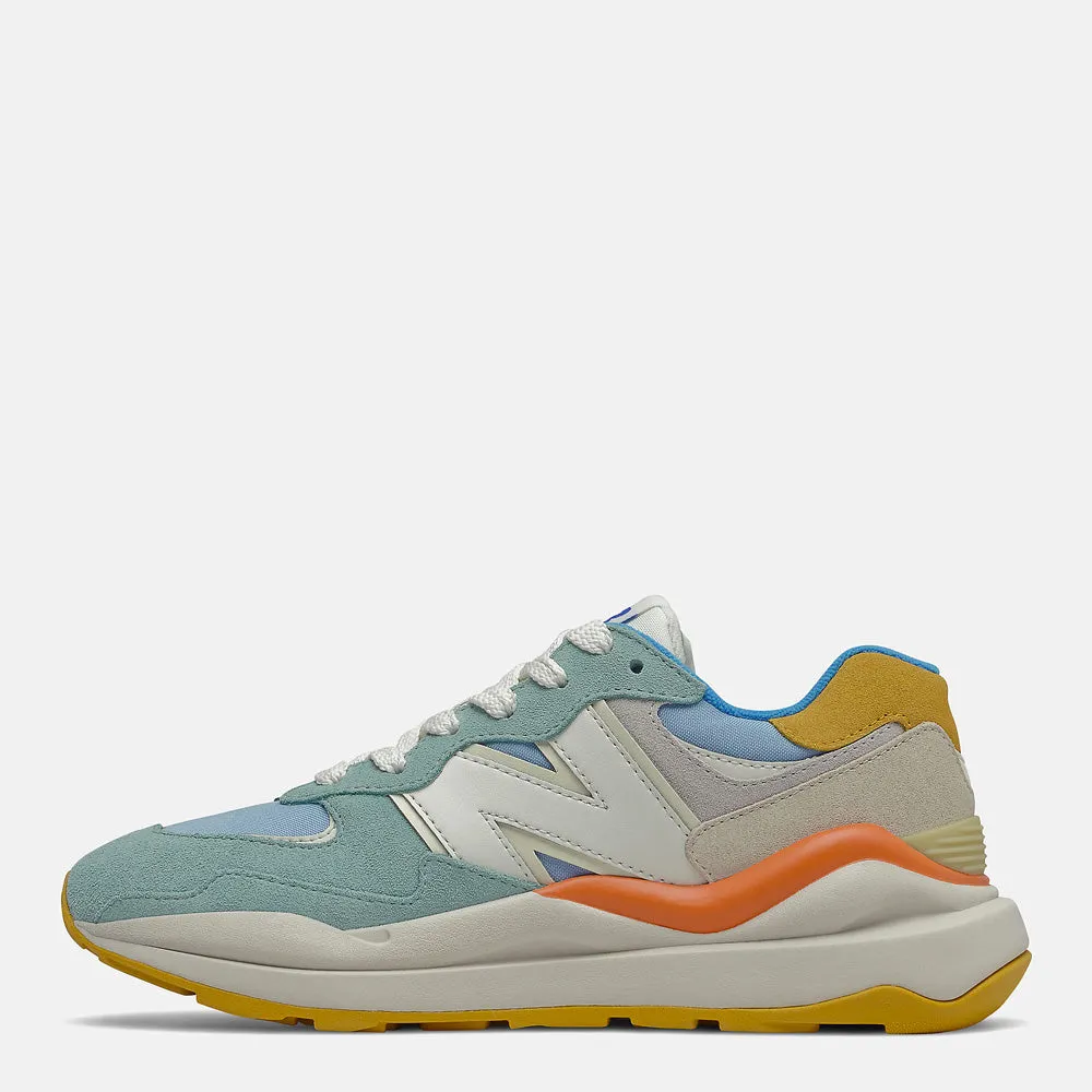 Scarpe Donna NEW BALANCE Sneakers 5740 in Suede e Mesh colore Oyster Pink e Blue Chill