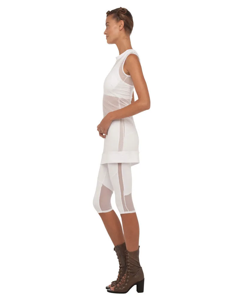 SLEEVELESS CREW NECK DRESS