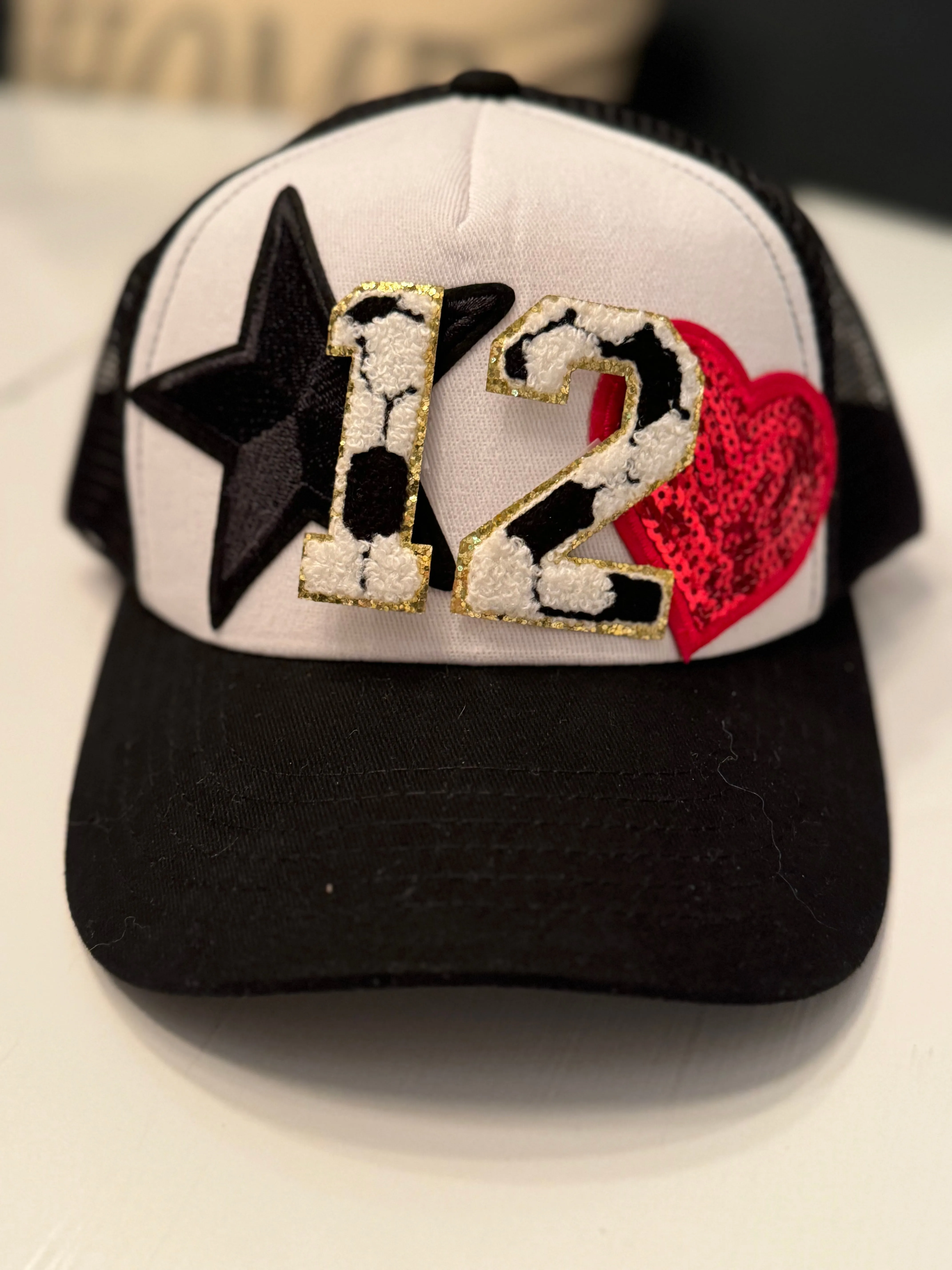 Soccer Number Patch Trucker Hats