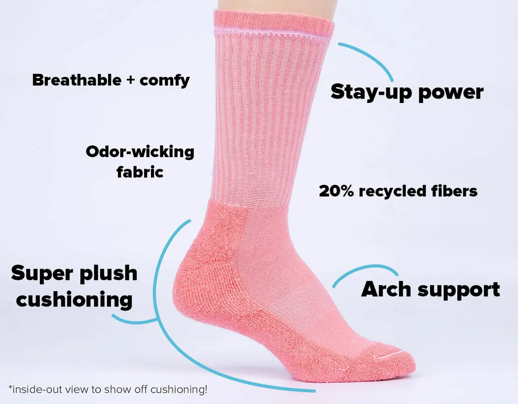 Sock it to Me Throwin Shades Ribbed Crew Athletic Socks