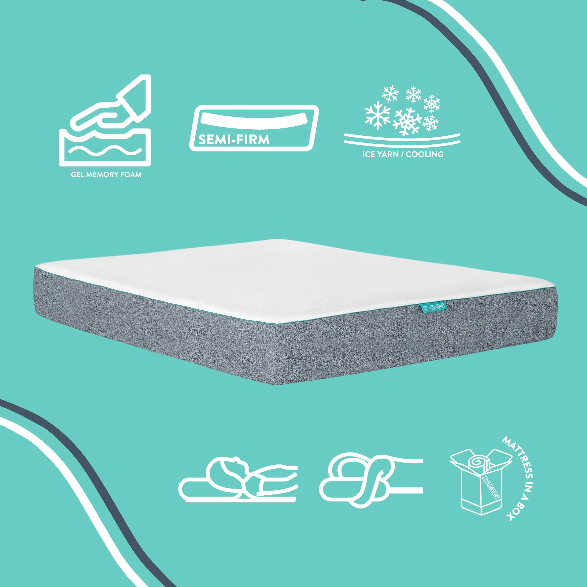 Sofie 10” Gel Memory Foam Mattress