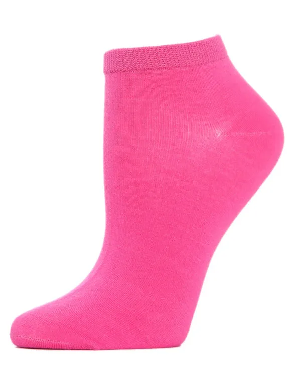 Solid Knit Bamboo Blend Low Cut Ankle Socks by Me Moí