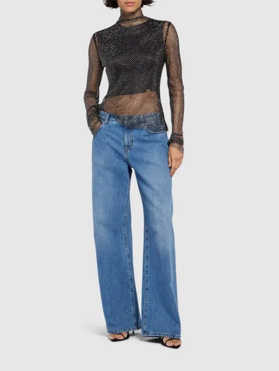 Sportmax   Valdai embellished mesh top 