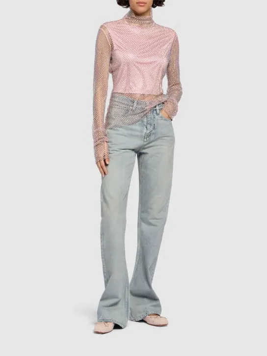 Sportmax   Valdai embellished mesh top 