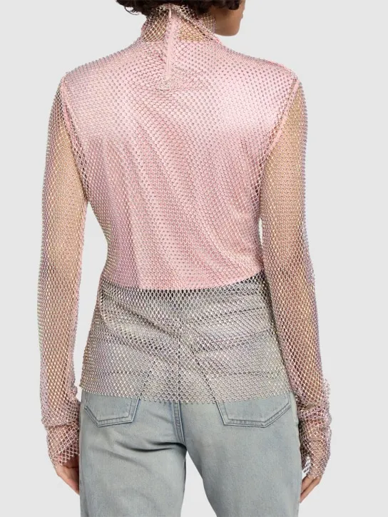 Sportmax   Valdai embellished mesh top 