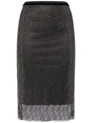 Sportmax   Zinnia embellished mesh midi skirt 