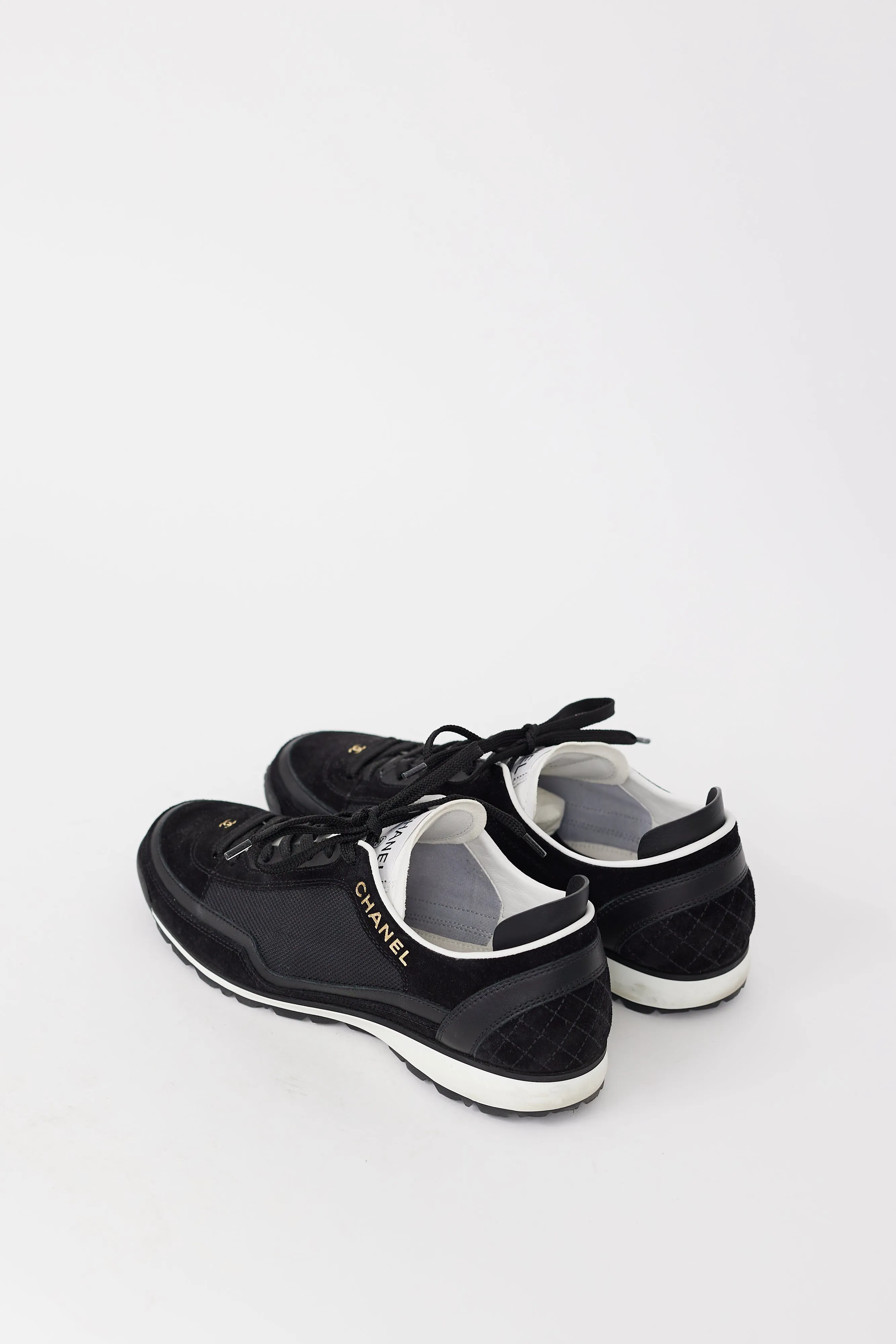 SS 2023 Black Suede & Mesh CC Sneaker