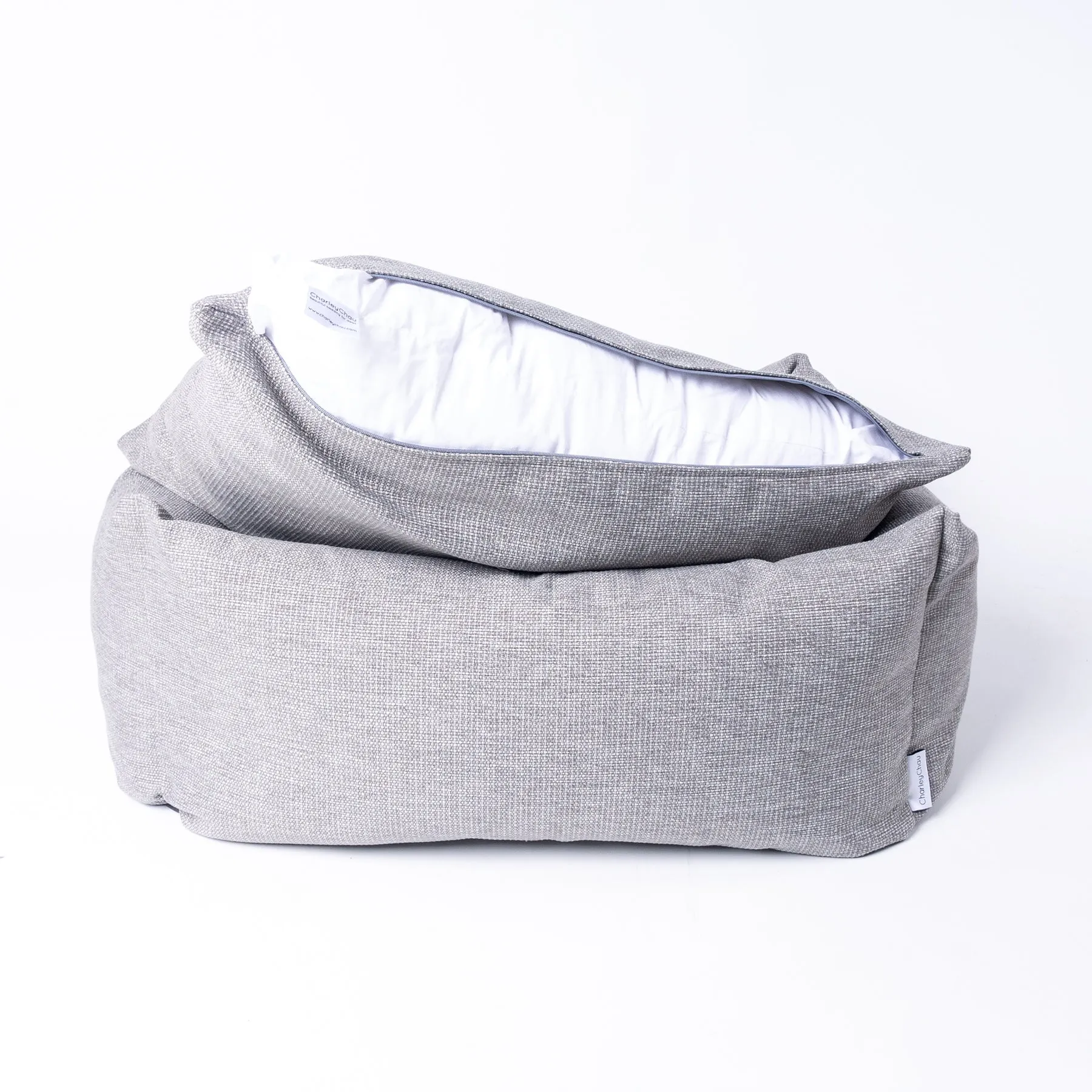 The Bliss Bolster Dog Bed in Weave II