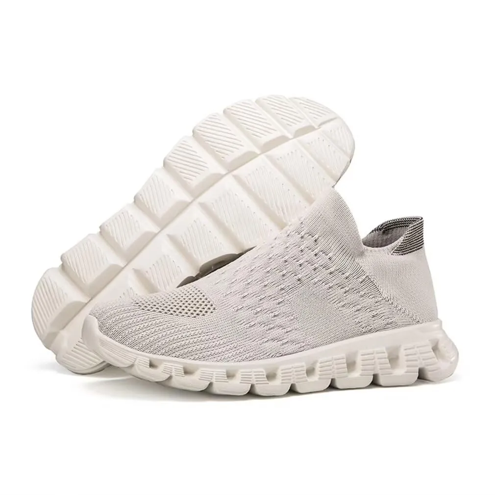 Tiosebon  Unisex Mesh Breathable  Casual Non Slip Flat Sports Sneakers