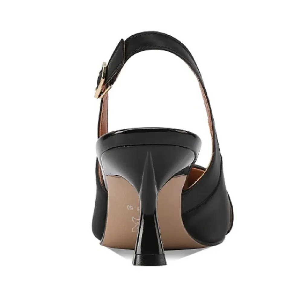 TSS24 Women's Casual Shoes - Leather Pumps - Thin Mid-Heel Sandal