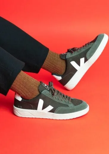 Veja V12 B-Mesh Olive White
