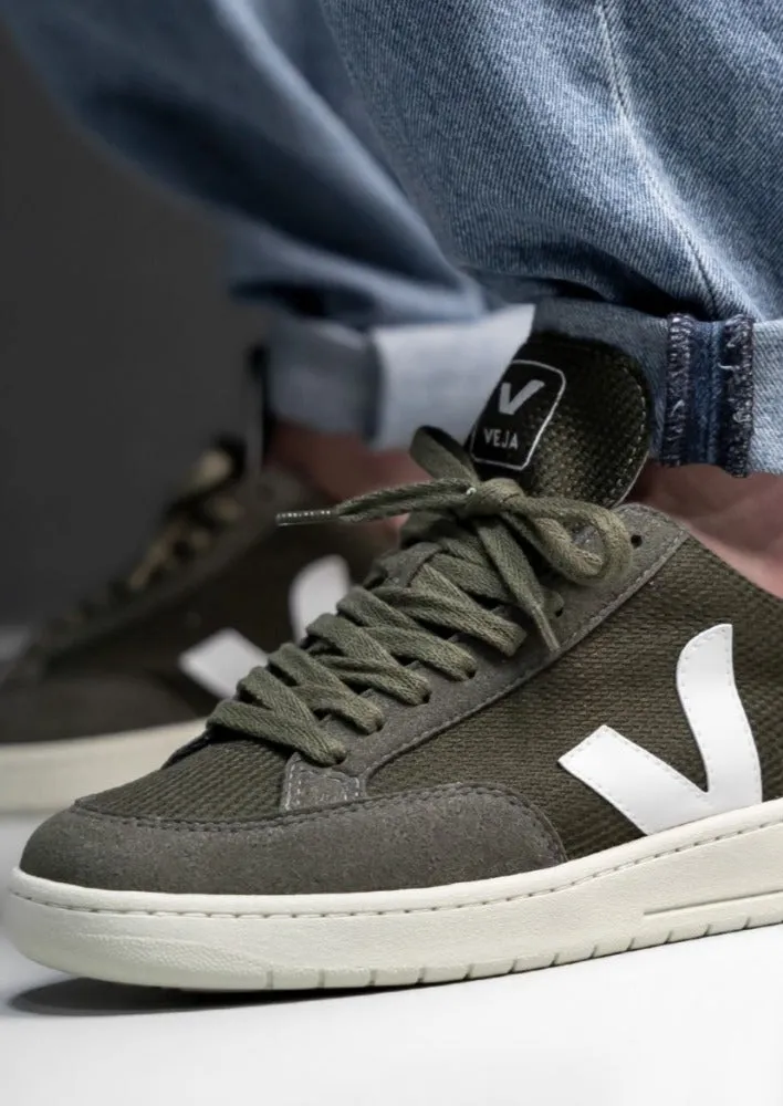 Veja V12 B-Mesh Olive White