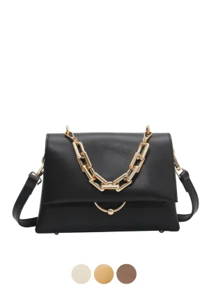 Venia Women's Leather Flap Crossbody Handbag