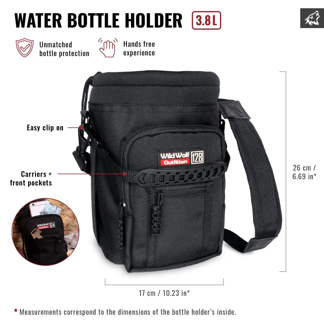 Water Jug Holder For 128 Oz Bottles -  Hiking Water Bottle Carrier