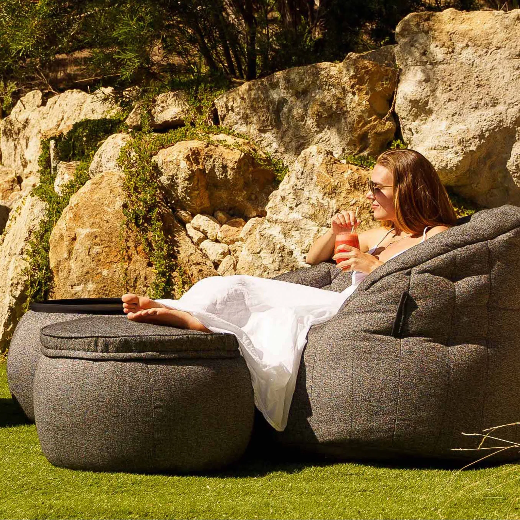 Wing Ottoman - Outdoor/Interior