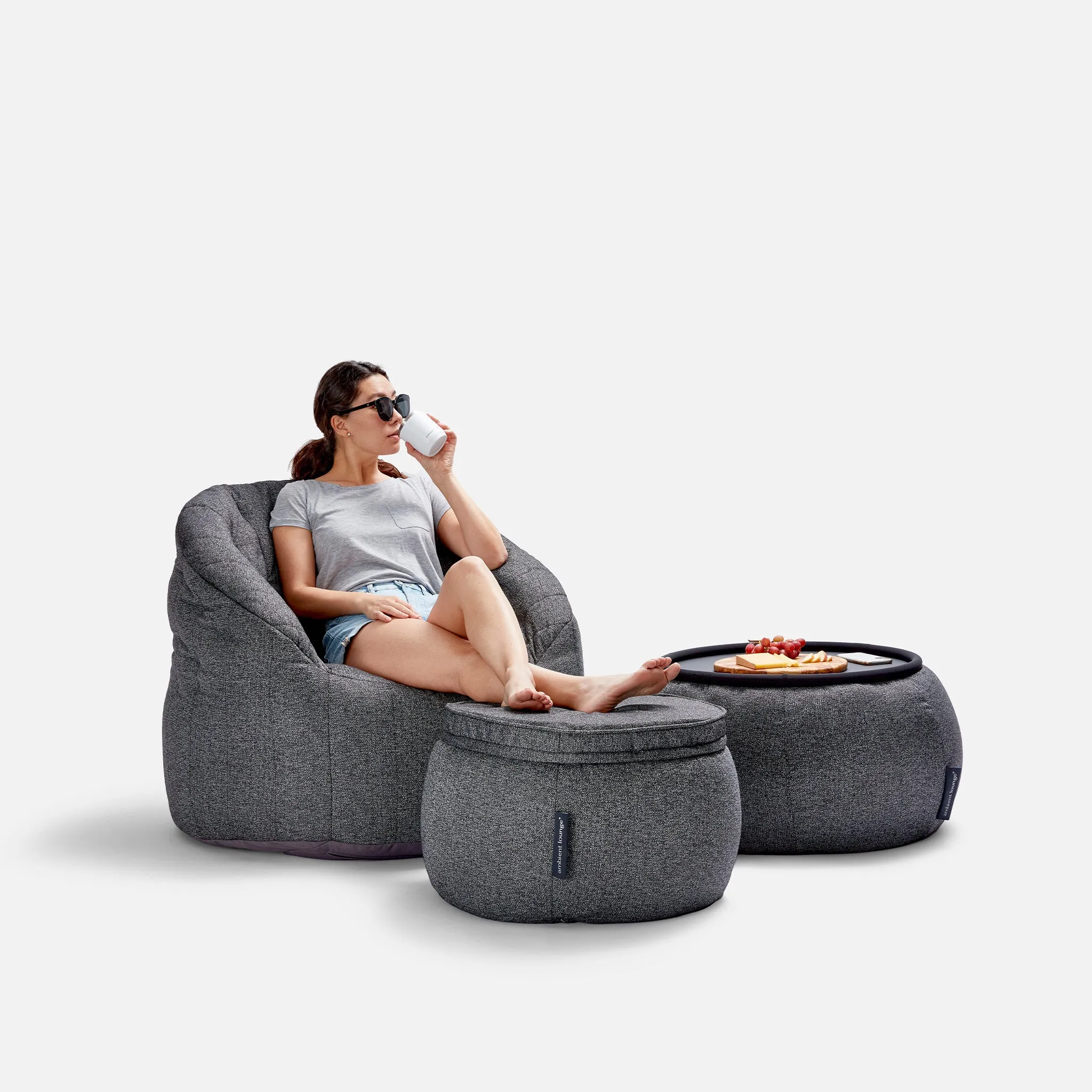 Wing Ottoman - Outdoor/Interior